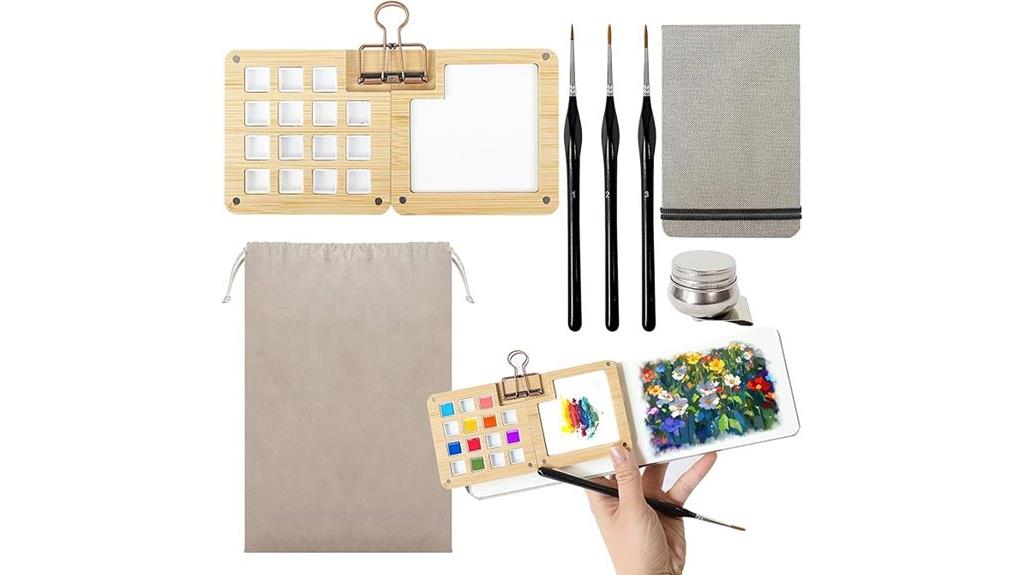 portable mini watercolor set