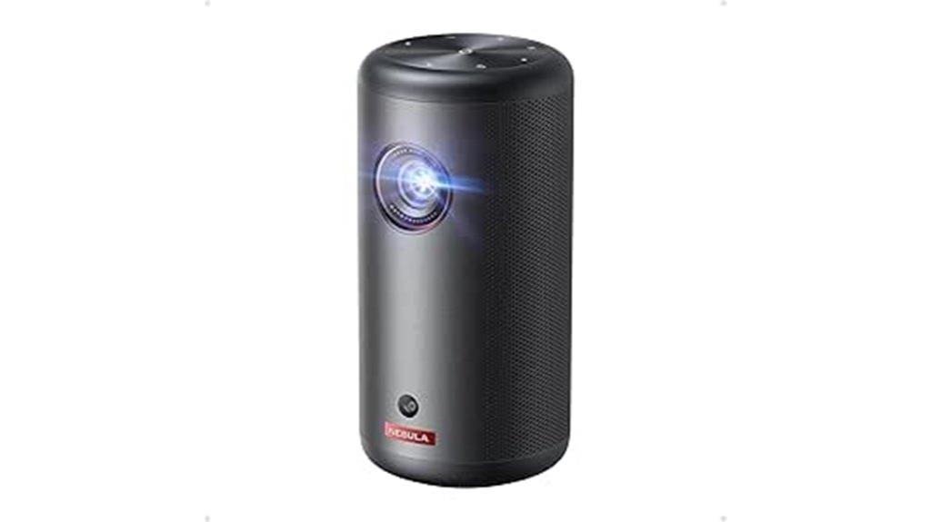 portable outdoor projector device