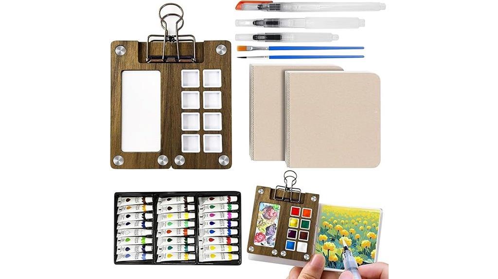 portable watercolor paint set