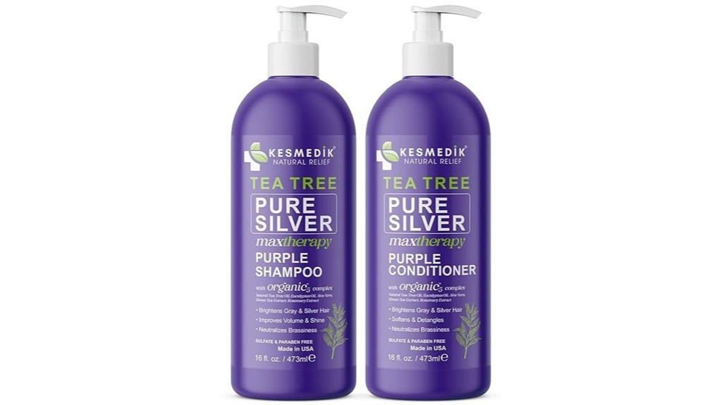 purple hair care set