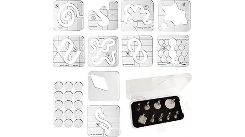 quilting template ruler set