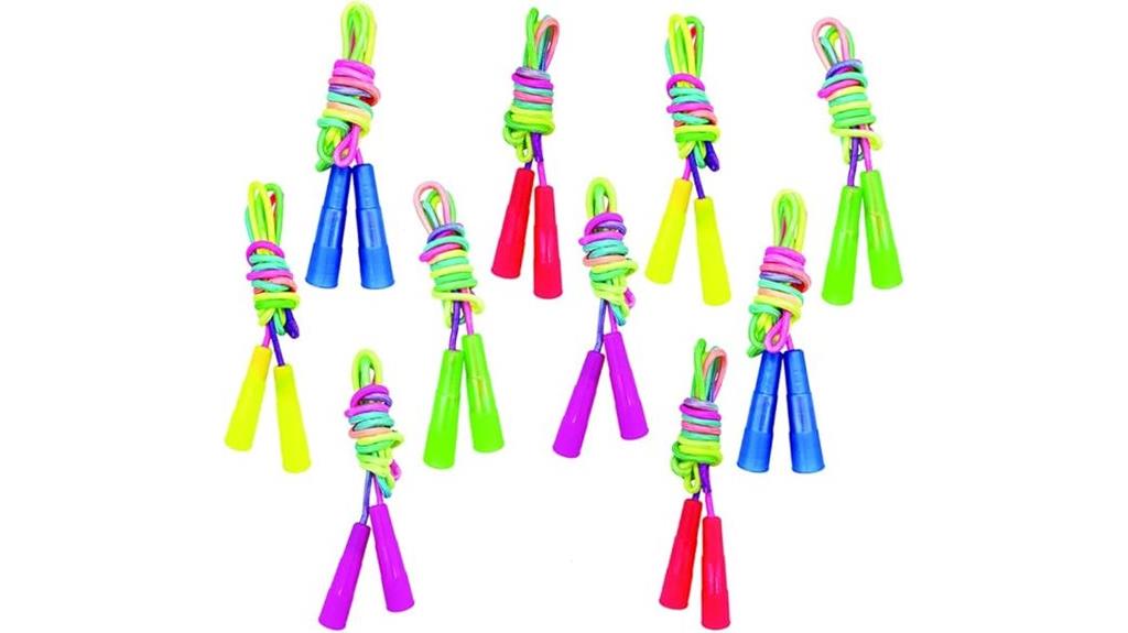 rainbow nylon jump ropes