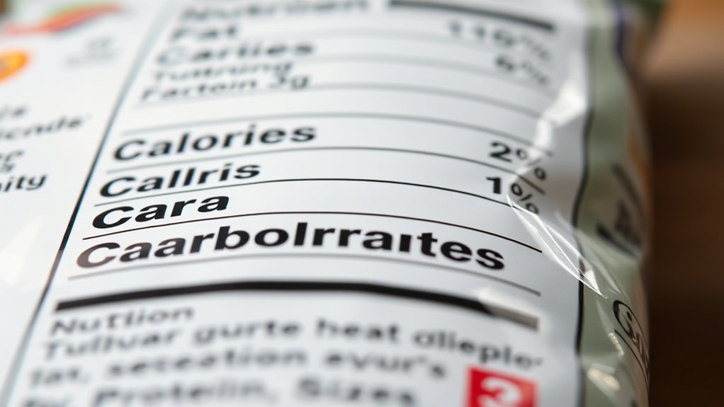 read labels for balanced nutrition