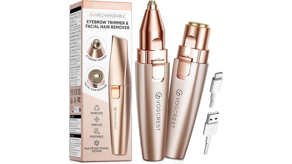 rechargeable rose gold trimmer