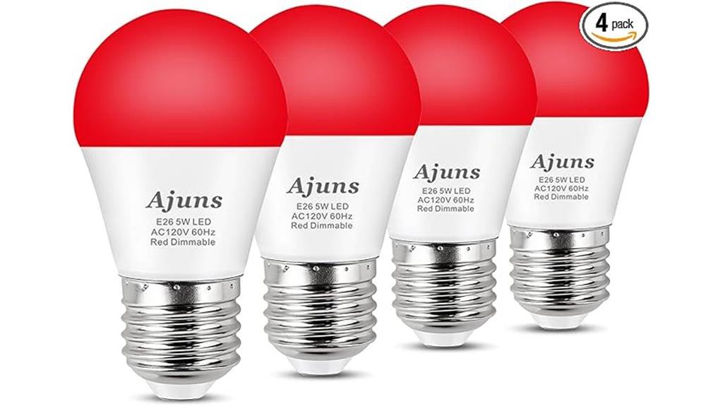 red dimmable sleep bulb