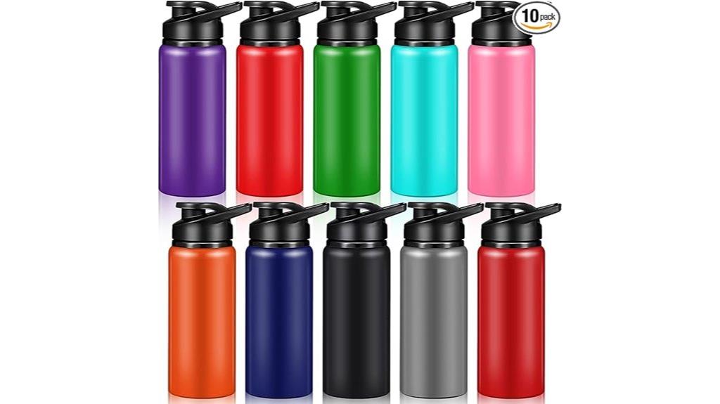 reusable multicolor aluminum bottles