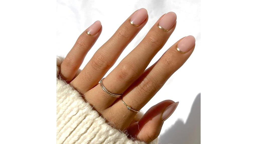 reusable short glossy nails