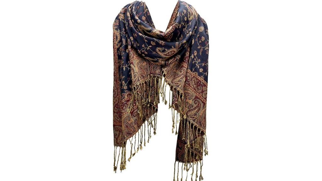 reversible paisley shawl