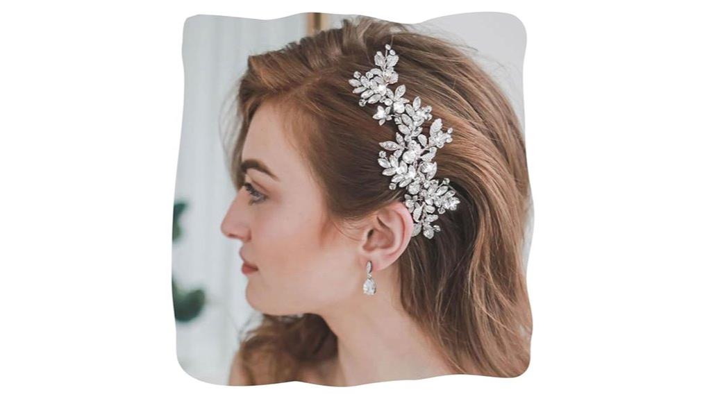 rhinestone evil wedding clips