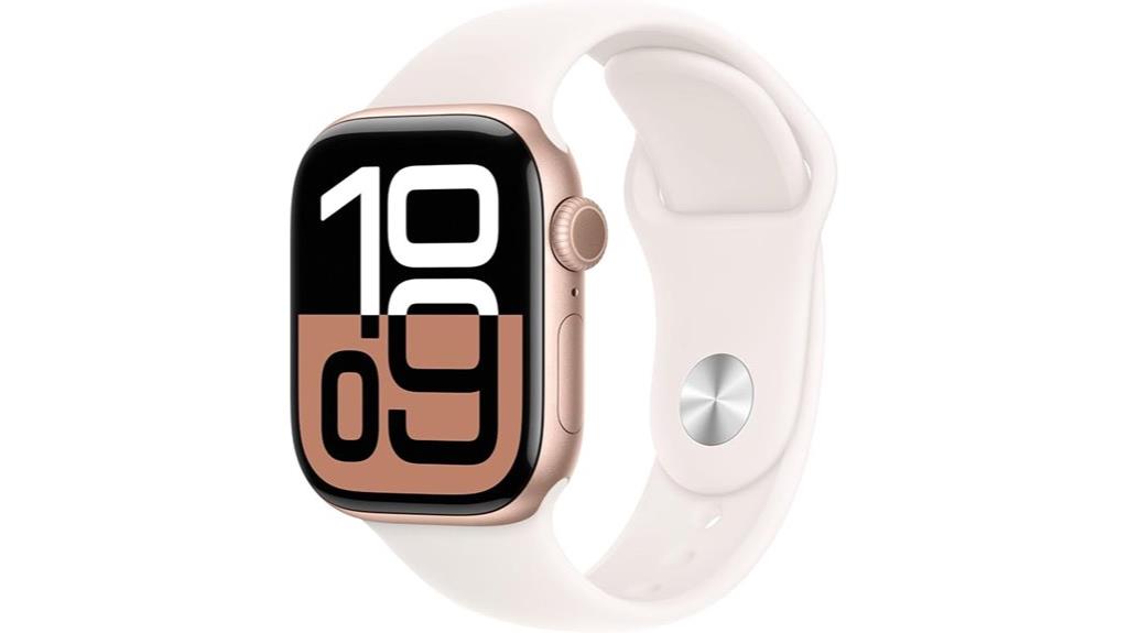 rose gold 42mm gps watch
