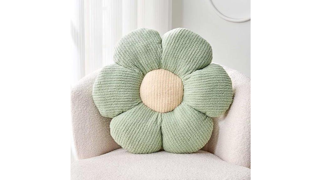sage green floor pillow