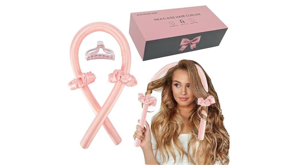 satin overnight curling set