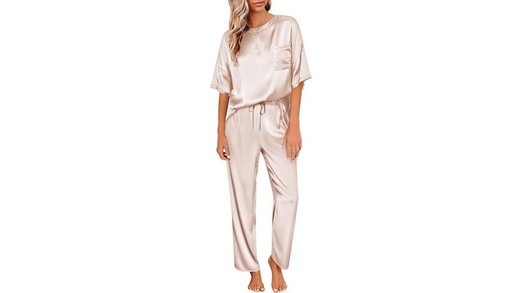 satin pajamas with shorts