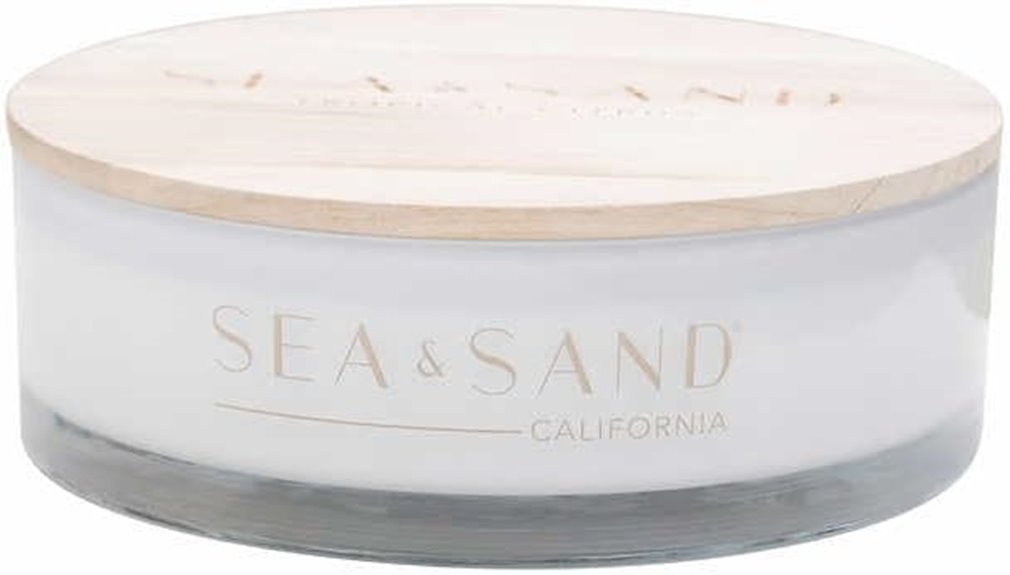sea sand scented candle