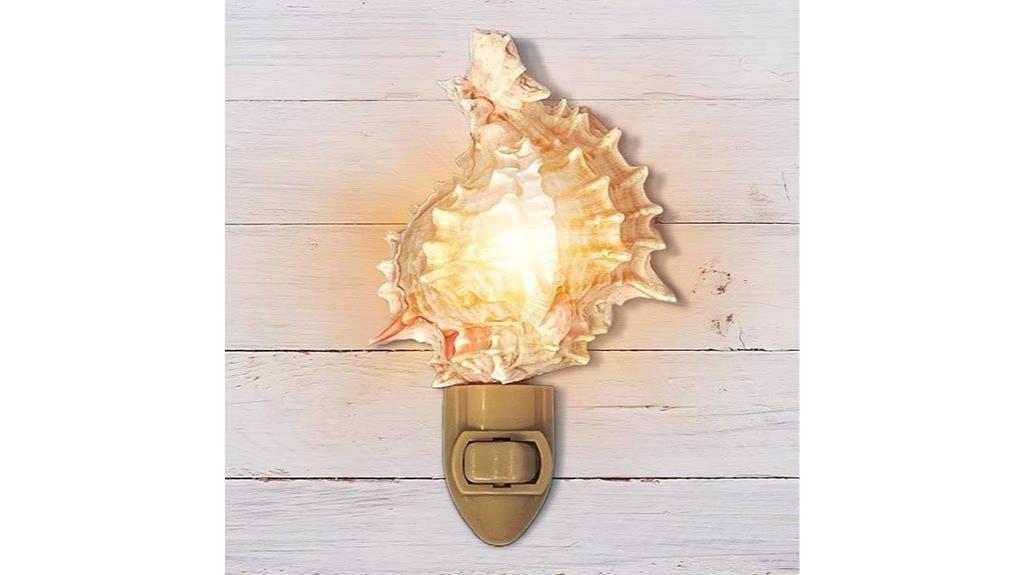 seashell bathroom night light