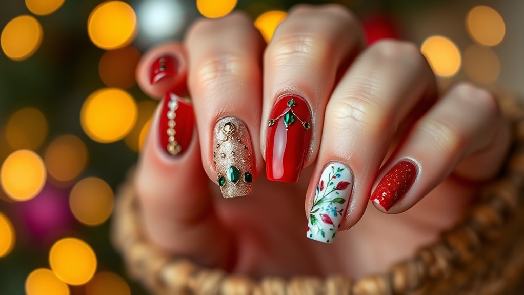 seasonal celebratory nail styles