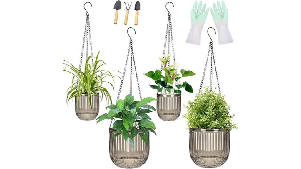 self watering planters with drainage