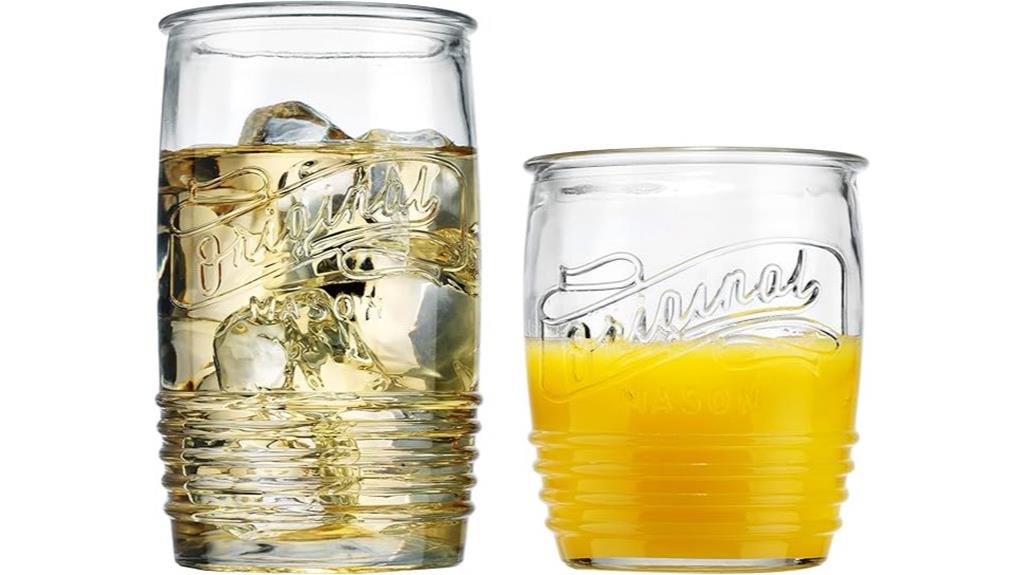 set of 8 glassware