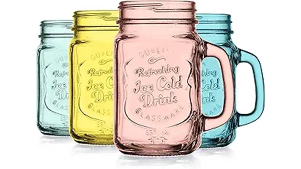 set of four 15oz jars