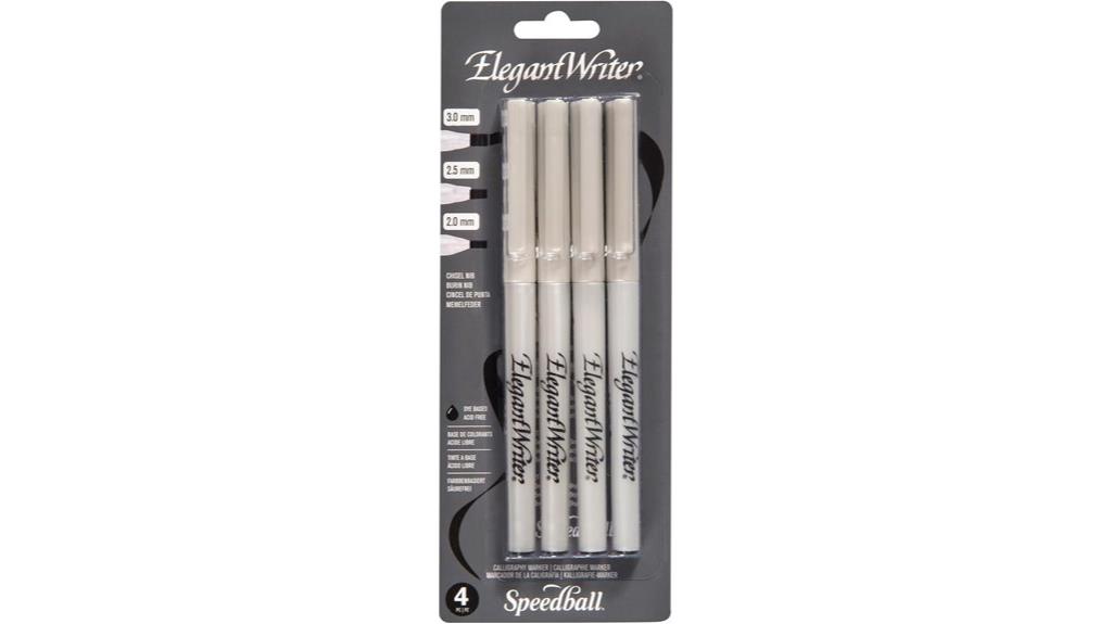 set of four markers