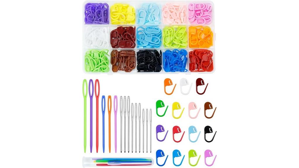 set with stitch markers