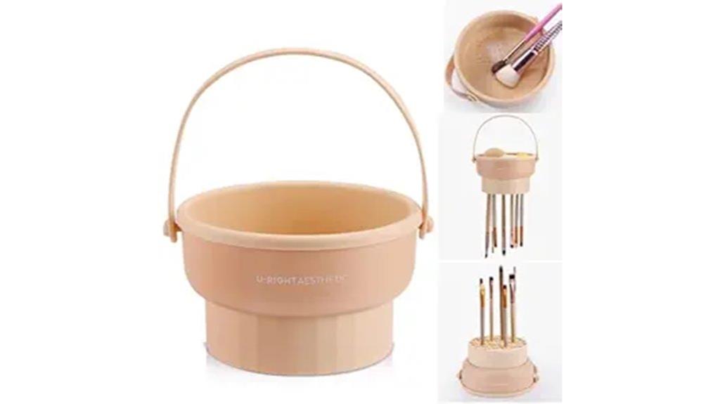 silicone 3 in 1 brush cleaner