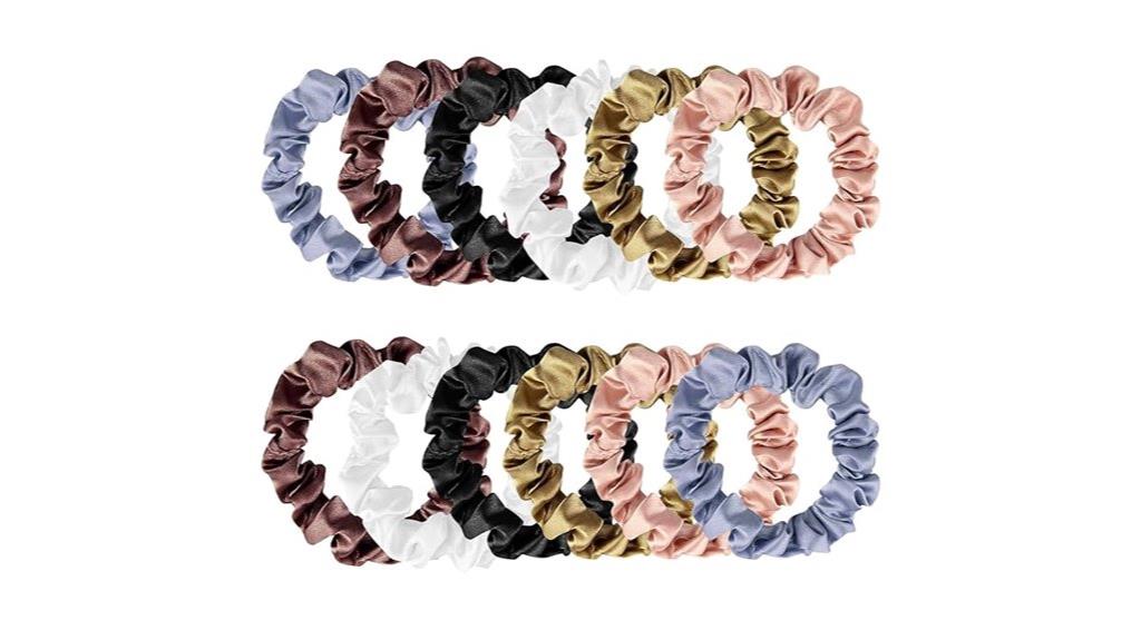 silk hair scrunchies pack