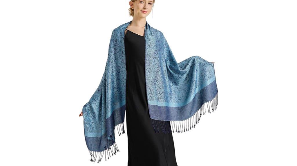 silky paisley pashmina shawl