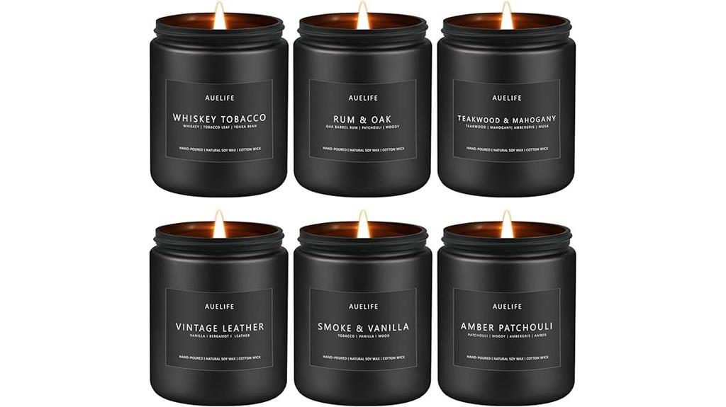 six fragrant candle gift