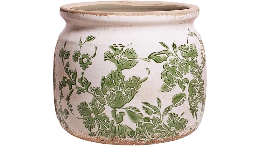 six inch ceramic pot