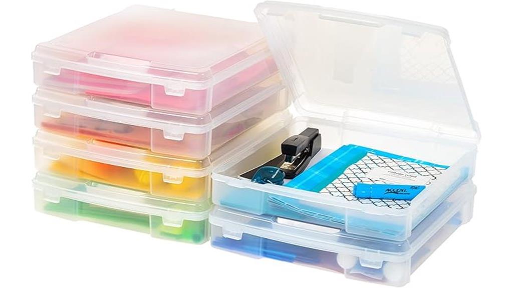 six pack scrapbook storage cases