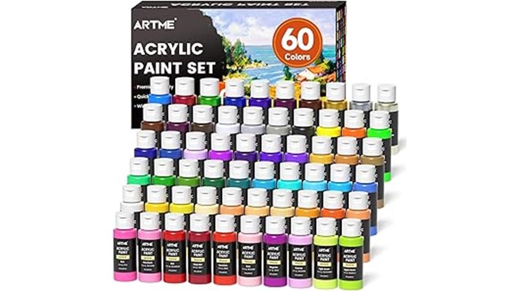 sixty color acrylic set