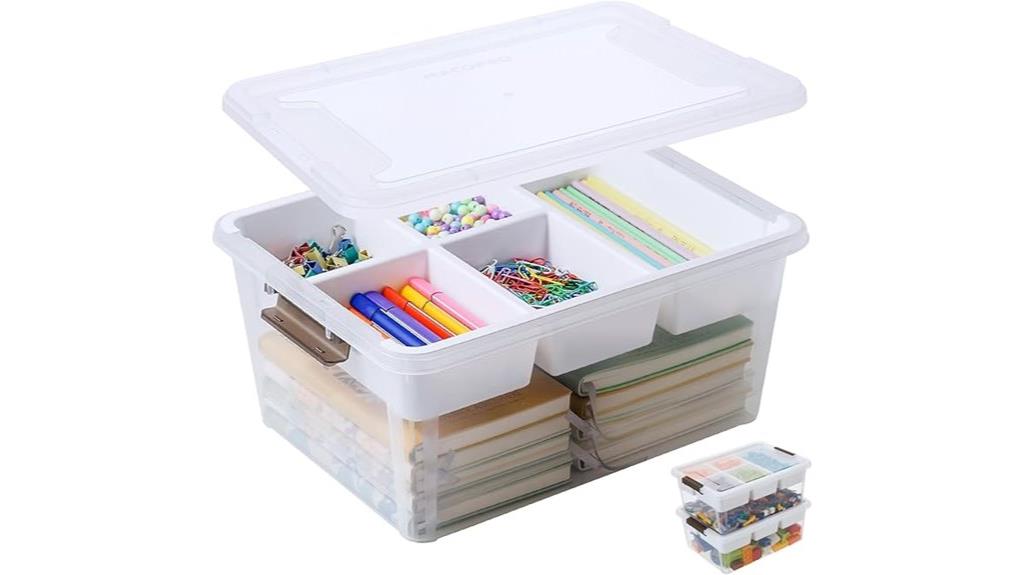 small clear plastic container