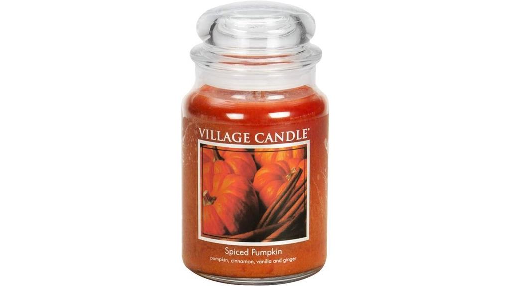 spiced pumpkin large candle