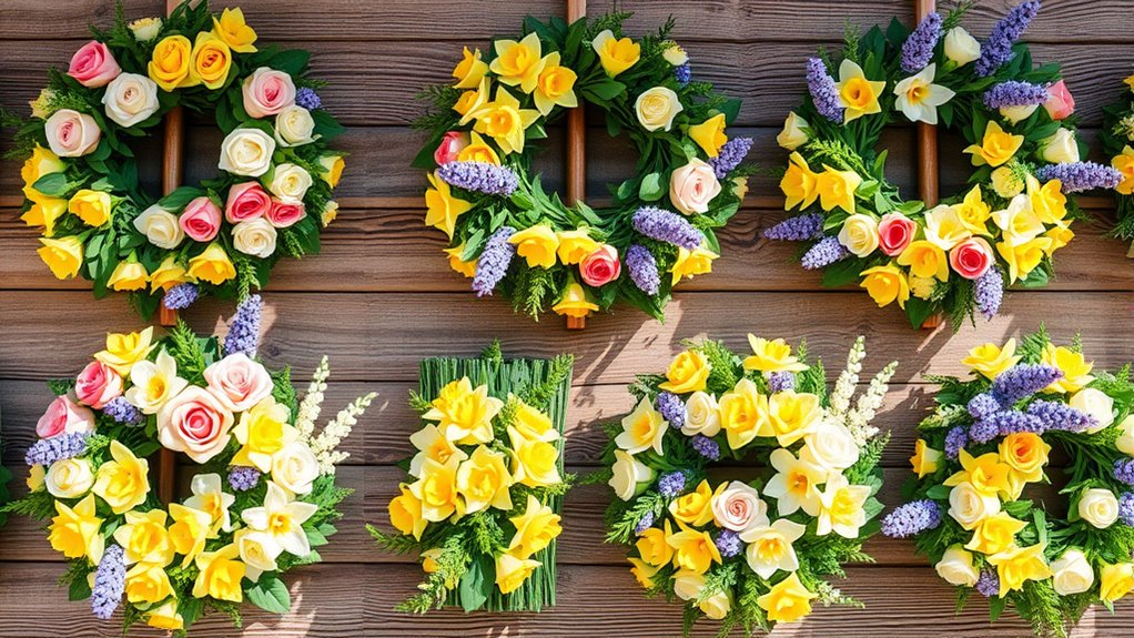 spring floral wreath ideas