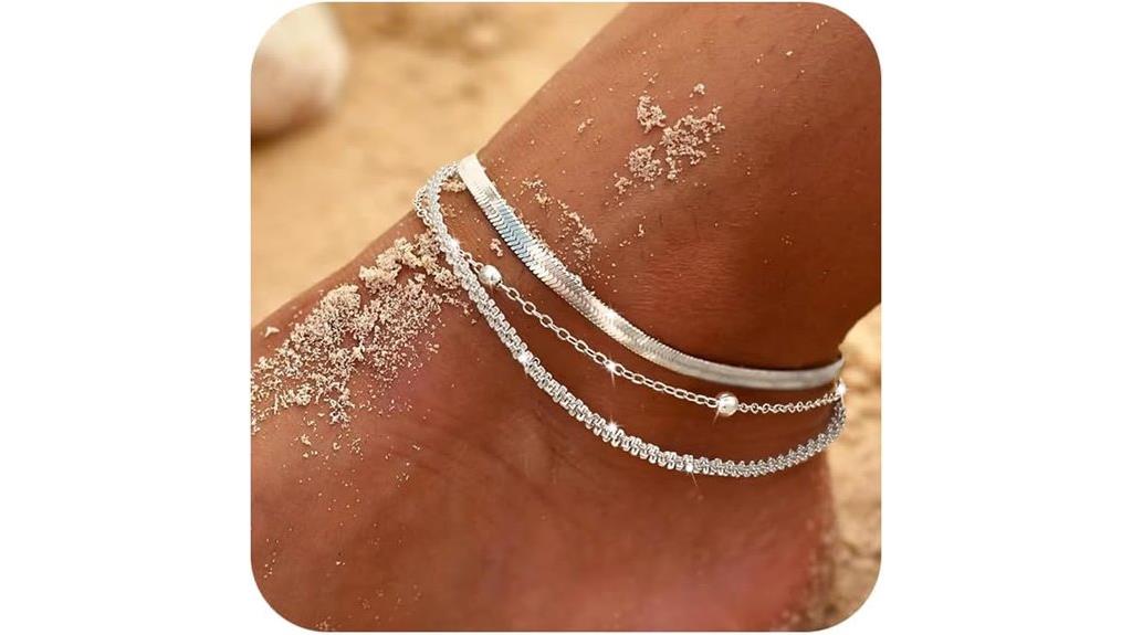 sterling silver women s anklet
