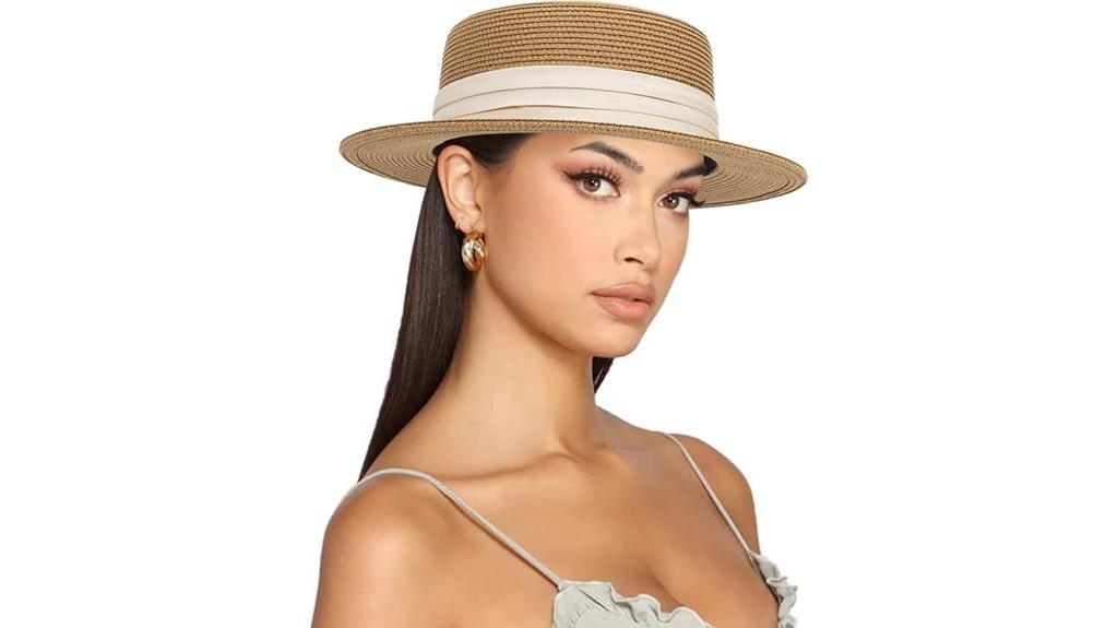 straw boater summer hat