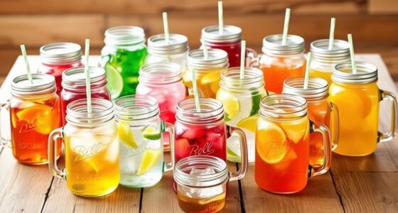 stylish mason jar drinkware