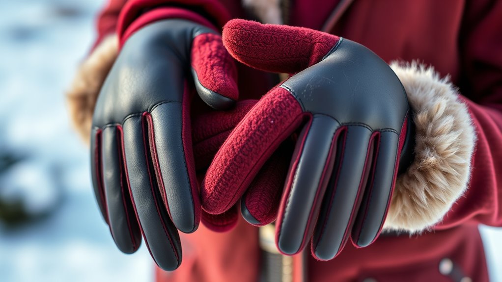 stylish warm winter gloves