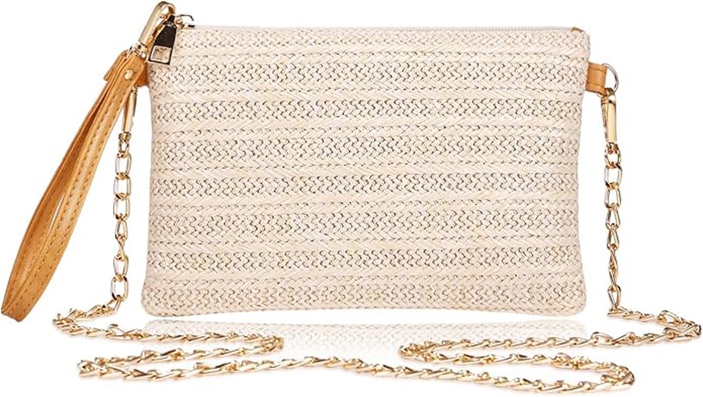 summer straw clutch