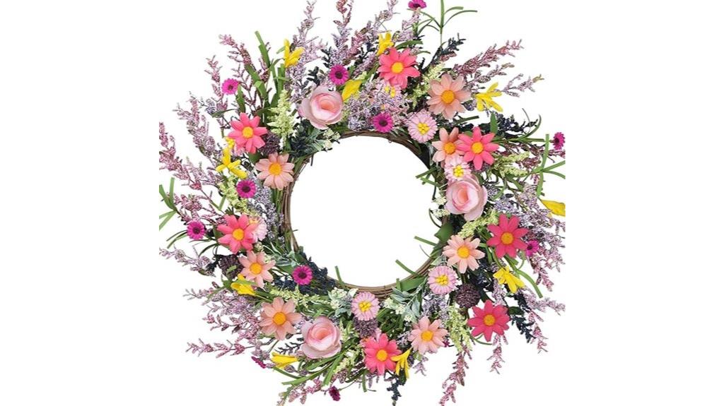 summer wildflower front door