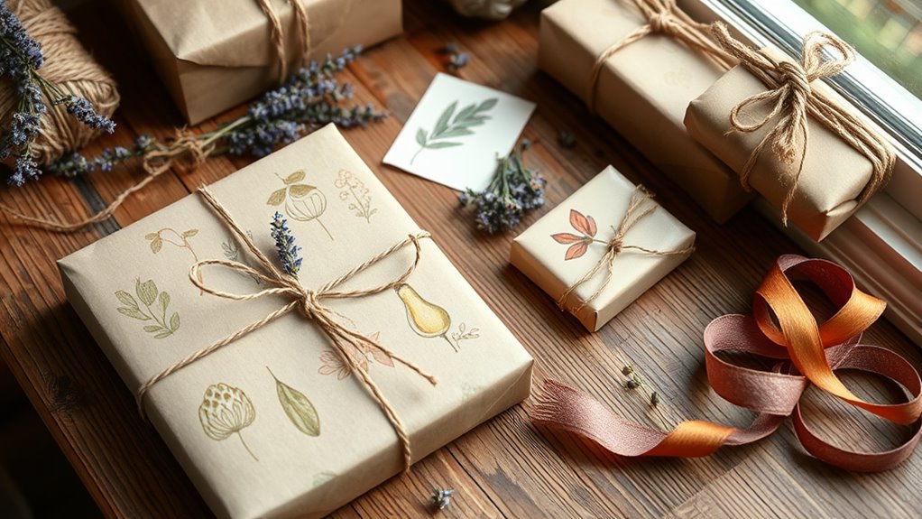 sustainable holiday gift wrapping