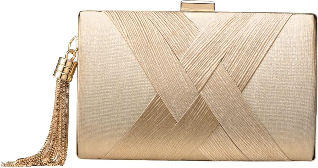tassel clutch crossbody bag