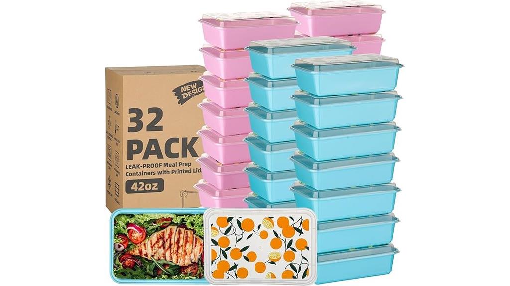 thirty two 42 ounce containers