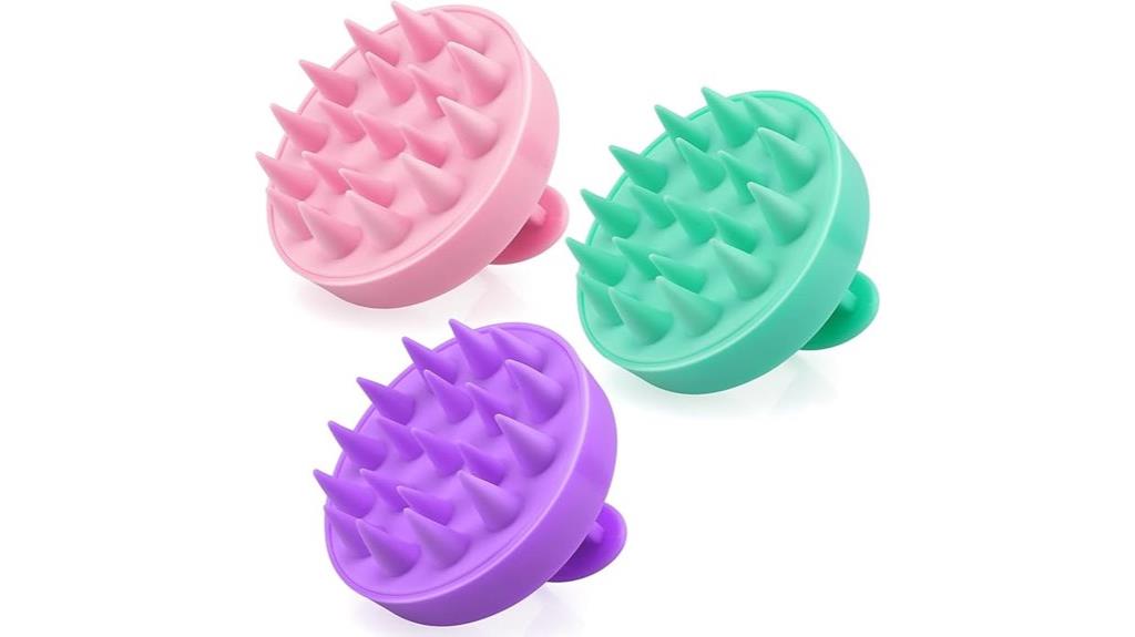 three piece scalp massager