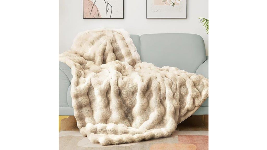 tie dye camel bubble blanket