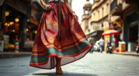 top ethnic print skirt trends