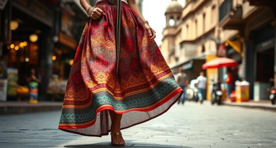 top ethnic print skirt trends