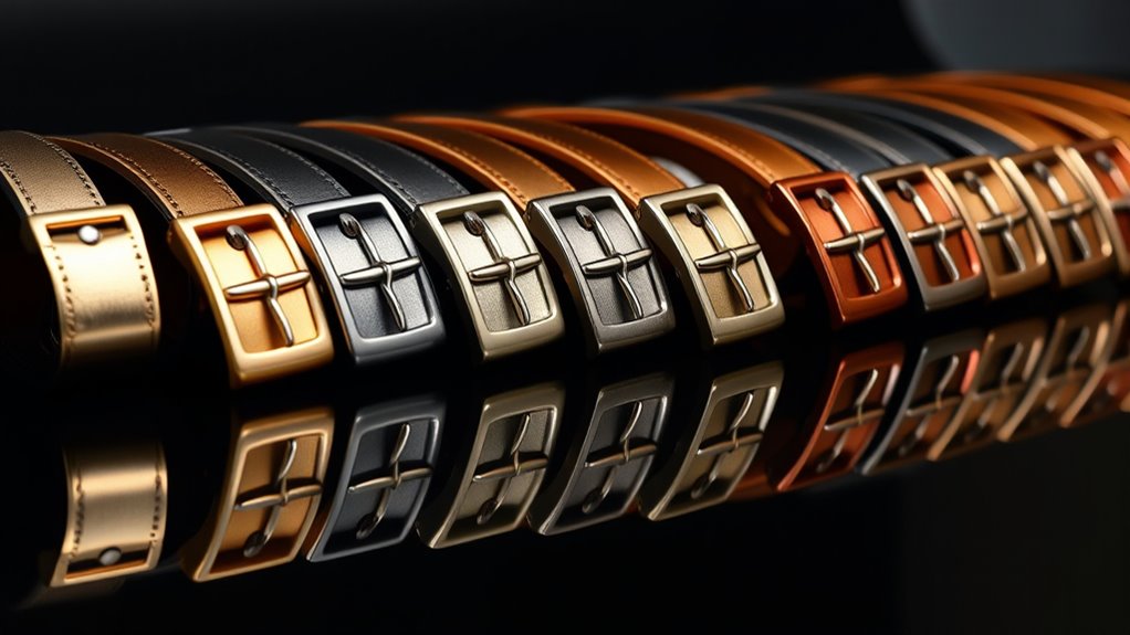 top metallic belt styles