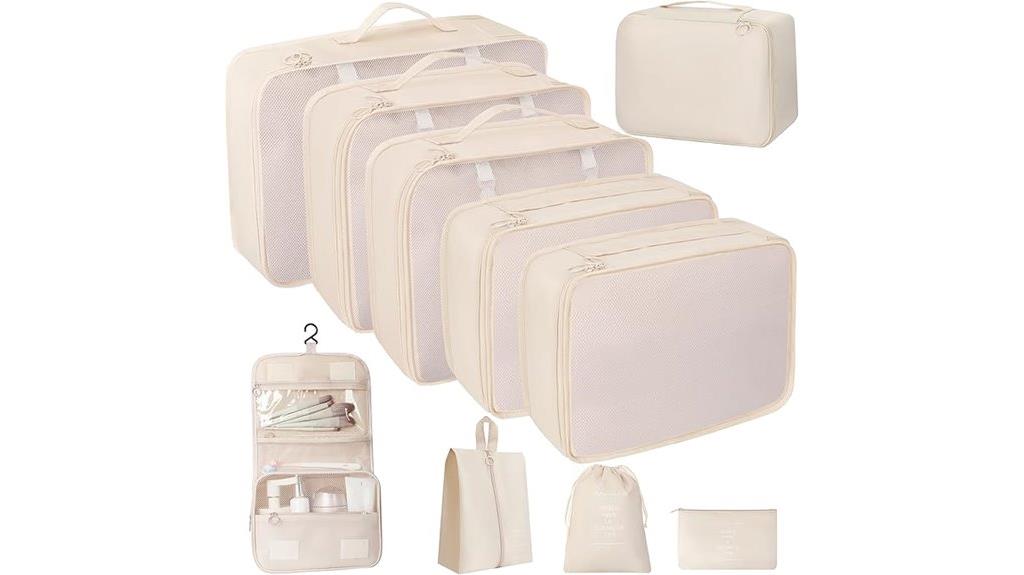 travel packing cube set